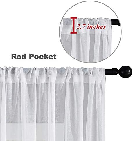 ZYBW diamante bordado cortinas puras para crianças sala de estar de 96 polegadas de longa cortinas de voz para o