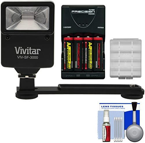 Pacote Essentials para Nikon Coolpix B500, L32, L330, L340, L830, L840 com baterias AA e carregador + kit Flash & Bracket + Kit
