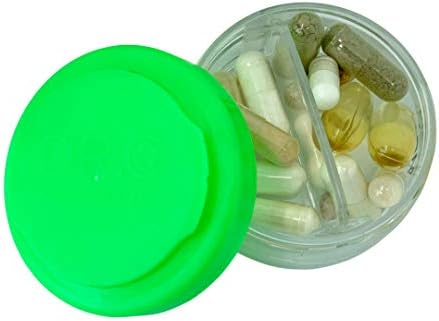 Dr. C. Vitaminas Organizador da pílula - Twist & Lock de 7 dias, BPA Free