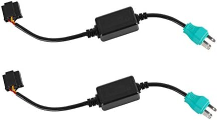 AAIWA H4 9003 FARÇO CANBUS, Decodificador LED Kit de conversão de arnês Anti Flicker Kit de conversão 2 PCS Adaptador de