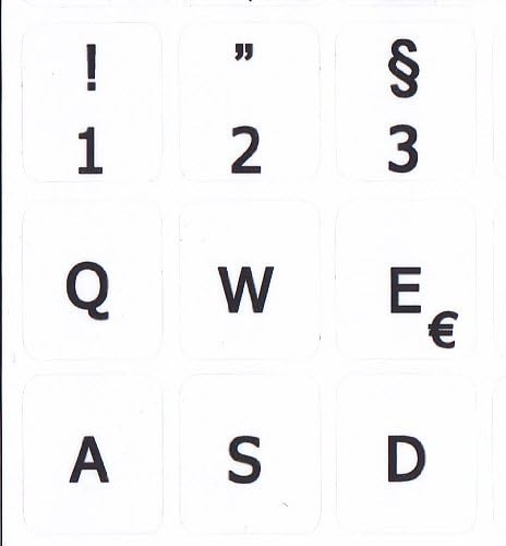 MAC Alemão do teclado alemão White não transparente para o computador Macintosh