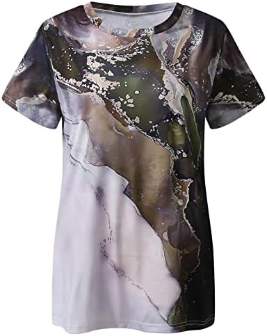 BMISEGM Women Ocean Relaxed Fit T camisetas camisetas camisetas de manga curta camisa de verão