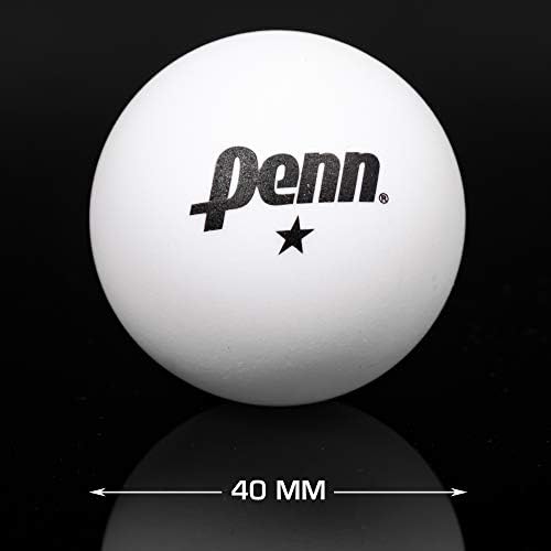 Penn -tocador Paddle & Ball Conjunto com organizador, conjunto de acessórios de tênis de mesa - inclui 4 pás, 6 bolas e bolso de armazenamento