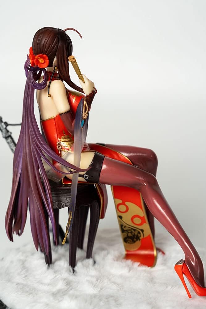 Objetos estáticos de mesa, figura, Frontline Girls, DSR-50, uma linda garota em um Cheongsam antiquado, com cerca de 22 cm de altura, personagem de jogo de anime, modelo de decoração de quarto, modelo artesanal