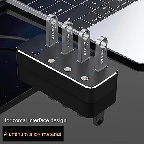 Liga de alumínio lmmddp 4 porta 4 porta USB 3.0 hub de subcontrole cubo de 60/120cm até 5gbps divisor
