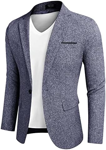 Coacty masculino de casuais casuais masculino vestido de blazer elegante casacos de terno leve