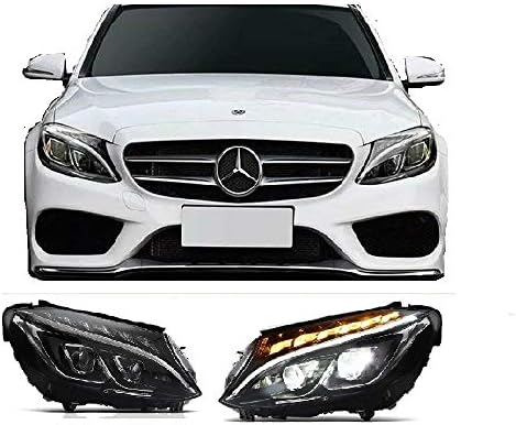 N&F 2PCS Fartlight ajuste para Mercedes Benz C-Class C300 W205 2015 2017 2018, lados de motorista e passageiro com