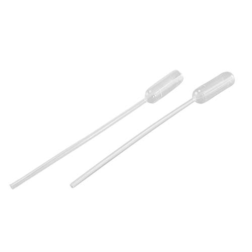 Adamas-beta 250pcs 2ml Pipetas de transferência líquidos plásticos Dosagem Pipes giratantes de ponta fina graduada, longa 15,0cm