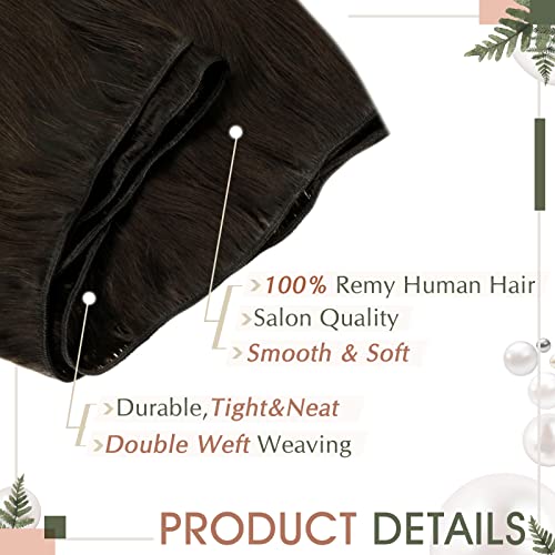 Bundos de grandes ofertas: Extensões de cabelo de trama costura de cabelo humano em feixes 2 marrom mais escuro