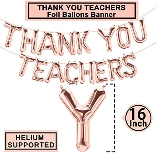 Obrigado Professores Balões Decorações de Party Banner, Banner da Semana de Apreciação do Professor Agradecemos Professores