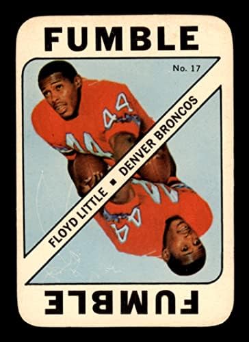 1971 Topps 17 Floyd Little Denver Broncos NM Broncos