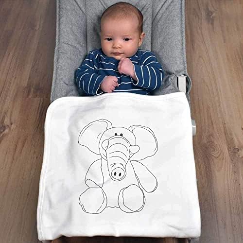 Azeeda 'Elephant Plushie' Cotton Baby Clanta/xale