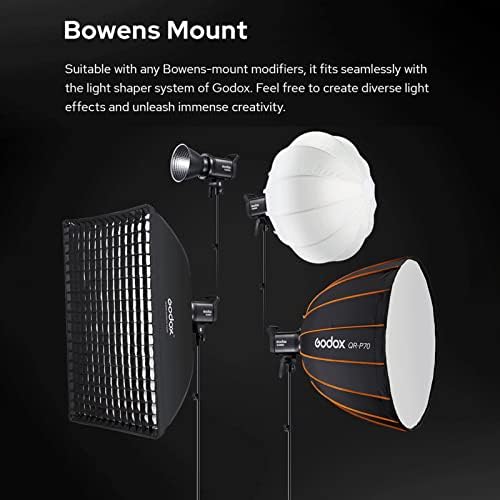 GODOX SL60IID 70W 5600K ± 200K estúdio portátil LED Vídeo Light Light embutido 8 FX Efeitos de iluminação App/2.4g