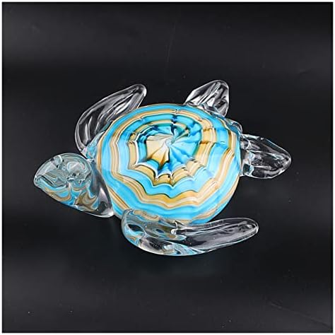 Tartaruga marinha de vidro Hikje, estatueta soprada de papel escultura do dia da mãe do dia da mãe decoração decoração decorativa