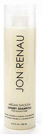 Jon Renau Argan shampoo de luxo suave para cabelos humanos, 8,5 onças