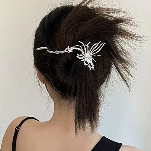 Houchu Girls Clipe de cabelo simples textura de cabelo de textura de cabeceira liga borboleta liga buttery estilo coreano clipe de tubarão