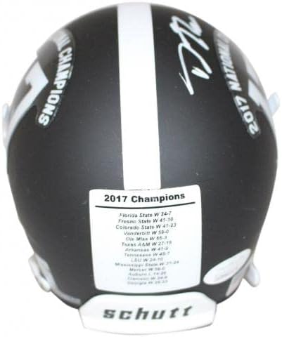 Daron Payne assinou o Alabama Crimson Tide Champs Mini Capacete JSA 24080 - Mini capacetes da faculdade autografados