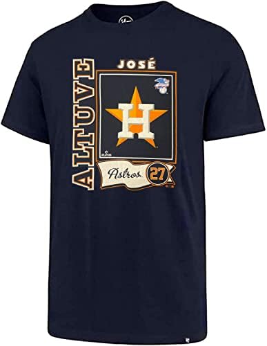 '47 MLB Nome do jogador masculino e número da equipe da equipe Super Rival T-shirt