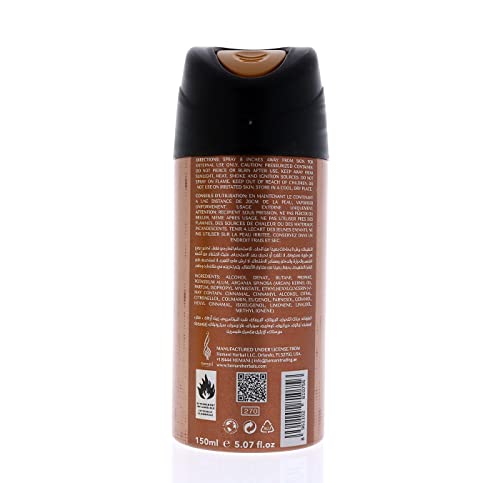 Polo de spray de desodorante de esquadrão Hemani - 5 oz | Proteção duradoura para homens e mulheres