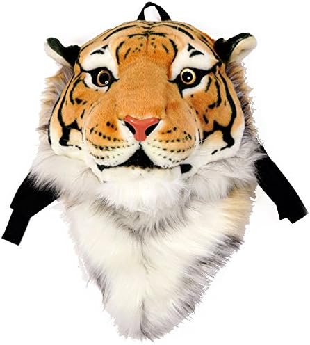3D Animal Head Backpack Backpack Tiger/Leão/Leopardo/Black Urso Backpack Saco de mochila e montagem na parede