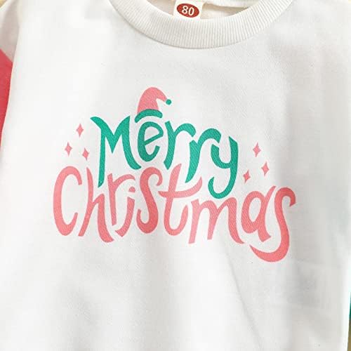 Criança menina infantil meninas meninas de Natal de manga longa impressões de letra de pullover tampas garoto de manga comprida camisa