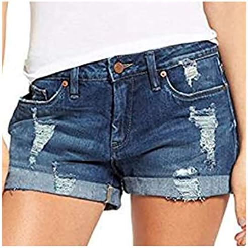 Denim Shorts Mulheres Sexy Casual Casual Verão High Shorts jeans Denim Shorts de praia de férias