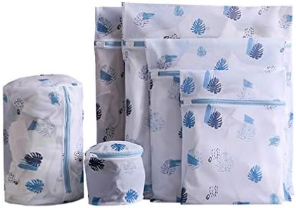 Sacos de roupa de viagem de cabilock 6pcs kit de bolsa de lavanderia de malha vFor Delicatos com zíper premium Sacos