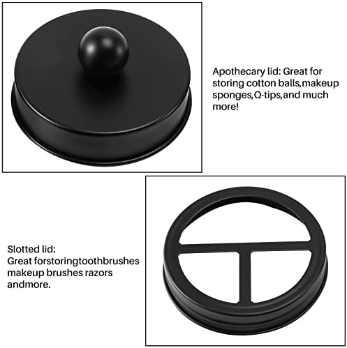 Tampa de dispensador de sabão Ouhuan | Conjunto de acessórios para o banheiro - Jars não incluídos - dispensador de