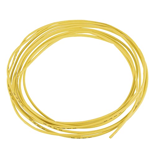 Tubos de encolhimento de calor de rebocador 2: 1 embrulho de tubo de manga de cabo, [para proteção de isolamento elétrico] - 3/16 dia/10ft/amarelo