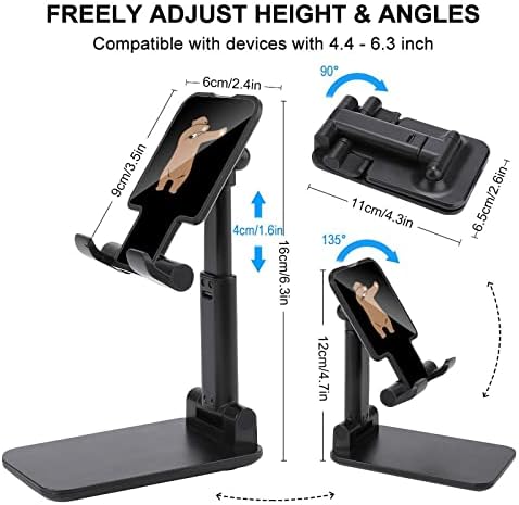 Dabbing Funny Bear Cell Phone Stand Para mesa de mesa dobrável Holder ângulo de altura Ajuste Stand resistente ao estilo
