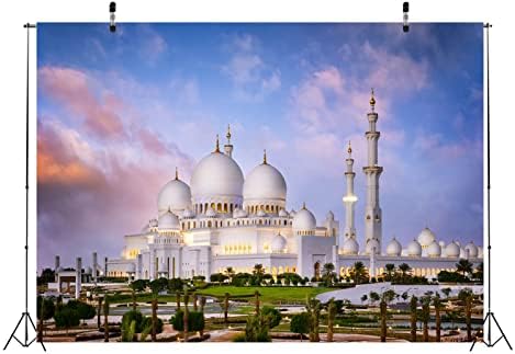 LOCCOR FASTER 15X10TF ISLAM MOSQUE DUSK SKY A GRANDE MESQUE DO ABU DHAB Antecedentes fotográficos Islâmicos Templos