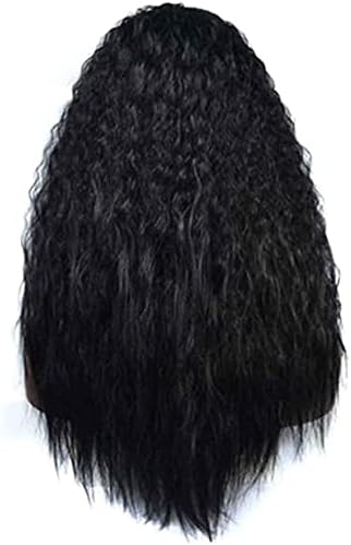 Peruca de substituição de cabelo xzgden, peruca preta Chefe longa Cabelo cacheado Cabeça