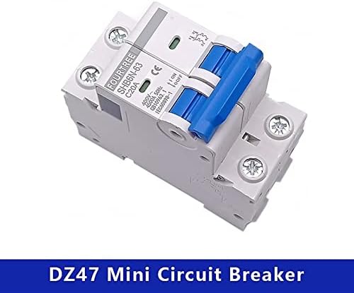 Gruni 1pcs 2 pólo mini circuito interruptor em miniatura interruptor de ar em miniatura mcb montagem 400V ~ ctype 36mm