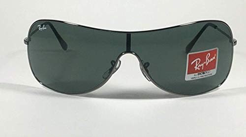 Ray-Ban Highstreet RB3211 Col. 004/71 Óculos de sol Gunmetal com lente verde 38mm