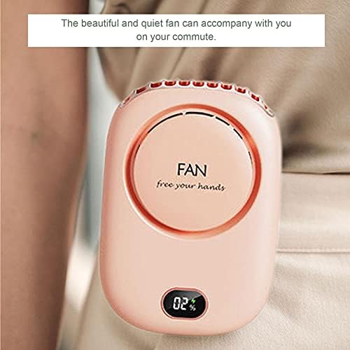 Langya High Wind USB Charging Small Blower, Fan do pescoço Hands silencioso Mini ventilador, fã leve e confortável
