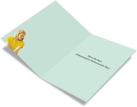 Nobleworks - Cartão do Dia dos Profissionais Admin - Apreciação de Empregados de Negócios, Humor de Escritório com Envelope - Presidente GLIFLECT C4306APG