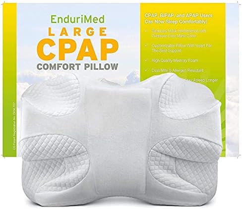 Economizado economizou 10% no travesseiro CPAP CPAP travesseiro - tecido de resfriamento, azul - tecido de resfriamento, branco