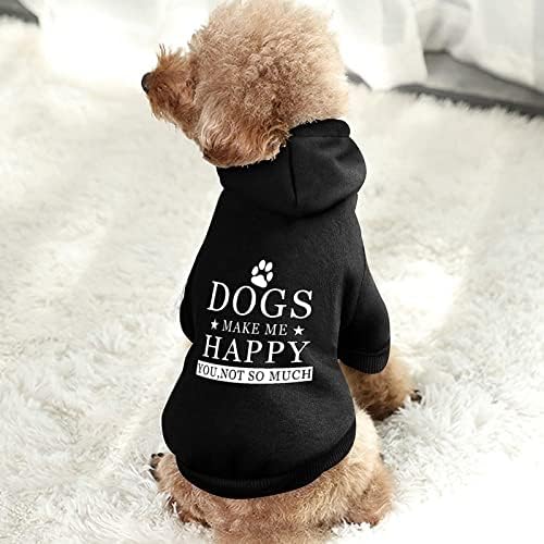 Cães me deixam feliz por você não tanto uma roupa de cachorro roupas de roupa de estimação com acessórios para animais de estimação