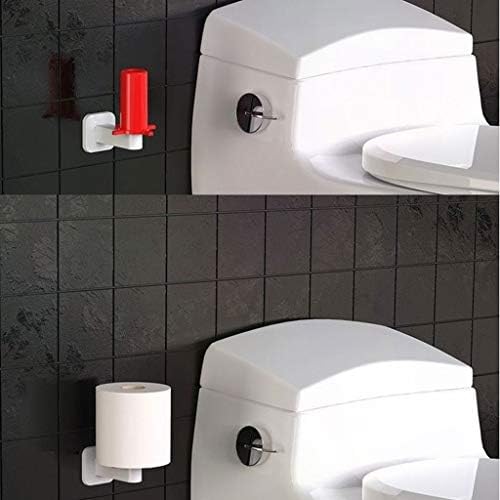 Scdzs Toalheiro de papel de cozinha vertical-Para o banheiro de cozinha, o banheiro de parede de parede adesivo adesivo de papel não perfurado portador de papel não perfurado