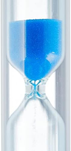 Relaxddays Dentes escovando conjunto de 10 timer de escova de dentes para crianças 3 minutos de vidro silencioso/areia branca/azul,