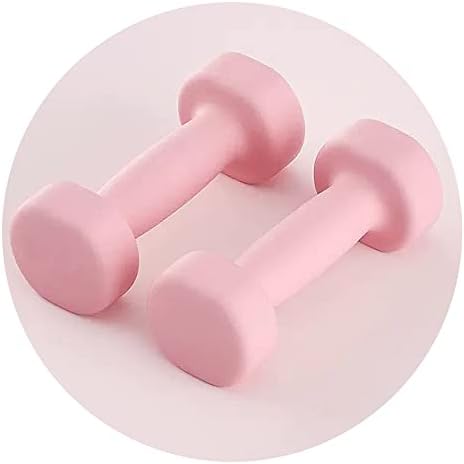 Dumbbell define pesos para mulheres em casa, 2 lb pesos para mulheres conjuntos de 2, 1,1lb-2.2lb-3.3lb-4.4lb-6.6lb pesos manuais