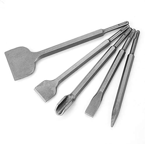 5pcs 40cr martelo de martelo elétrico SDS SDS Plus Han Handle Conjunto de perfuração de martelo elétrico de concreto Conjunto