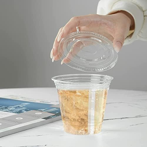 17Supply Cups de plástico, copos de plástico transparentes descartáveis ​​10 oz xícaras transparentes 200 pack, xícaras de