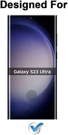 [2 pacote] Bestfilm de protetor de tela de vidro temperado para o Samsung Galaxy S23 Ultra 5G, cobertura de vidro de cobertura completa, compatível com sensor de impressão digital Sonic 3D, filme de tela anti-arranha