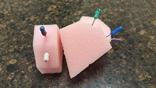 60 inserções de arquivo de esponja de espuma endo rosa feitas nos EUA