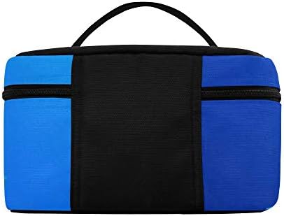 Escola de Peixe Tropical Red Mar Bannerfish Pattern Lanch Box Bag Bag Almoço Bolsa de almoço isolada para mulheres/homens/piquenique/passeios