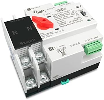 Zthome 1PCS DIN ATS DIN DIN para PV e Inverter Dune Power Automatic Transfer Seletor Switches 2P 63A 100A 125A