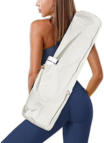 Desfrute de saco de tapete de ioga ativa | Bolsos premium, impermeáveis, multi -bolsos, alça ajustável | 2 tamanho para 1/4