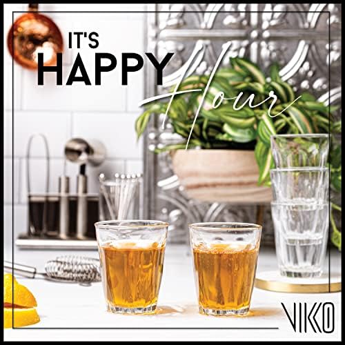 Vikko 3,75 onças de copos, conjunto de 12 pequenos óculos de licor e espírito, copos de barra de tequila duráveis ​​para chutes