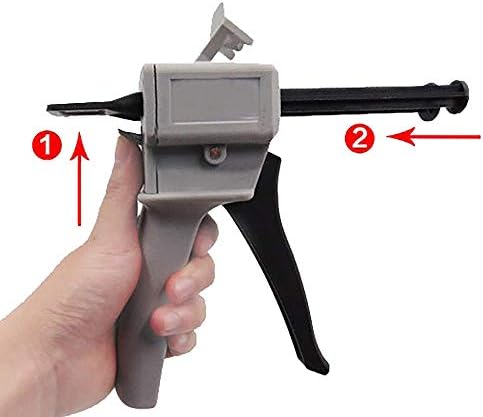 Gun de dispensador do Newcomdigi, pistola de cola epóxi, mistura de impressão que distribui pistola aplicada ao tubo de plástico AB